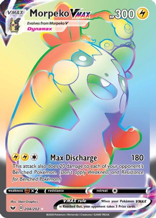 Morpeko VMAX (Secret) 204/202/202 - Secret Rare - Holofoil