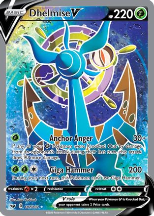 Dhelmise V (Full Art) 187/202/202 - Ultra Rare - Holofoil