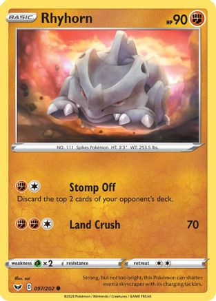 Rhyhorn (097) 097/202/202 - Common