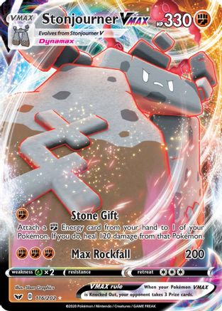 Stonjourner VMAX 116/202/202 - Ultra Rare - Holofoil