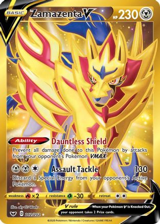 Zamazenta V (Secret) 212/202/202 - Secret Rare - Holofoil