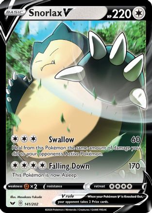 Snorlax V 141/202/202 - Ultra Rare - Holofoil