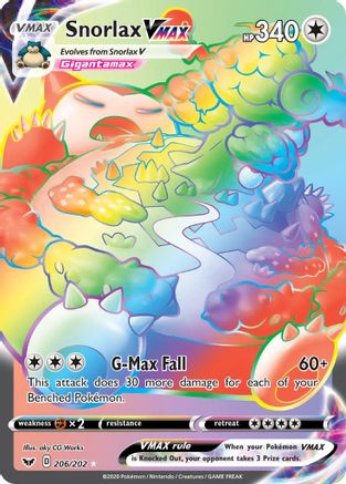 Snorlax VMAX (Secret) 206/202/202 - Secret Rare - Holofoil