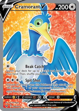 Cramorant V (Full Art) 198/202/202 - Ultra Rare - Holofoil