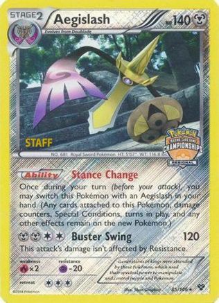 Aegislash 085/146 - Promo - Reverse Holofoil