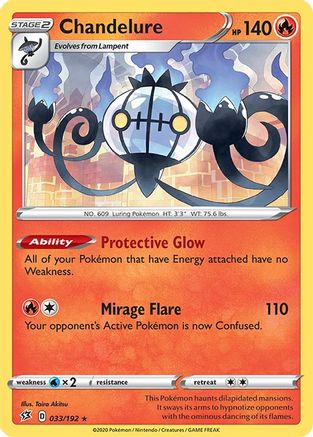 Chandelure 033/192/192 - Holo Rare - Holofoil