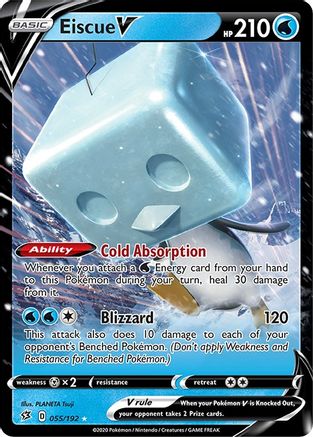 Eiscue V 055/192/192 - Ultra Rare - Holofoil