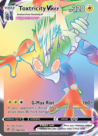 Toxtricity VMAX (Secret) 196/192/192 - Secret Rare - Holofoil