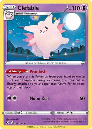 Clefable 075/192/192 - Holo Rare - Holofoil