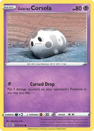 Galarian Corsola 078/192/192 - Common