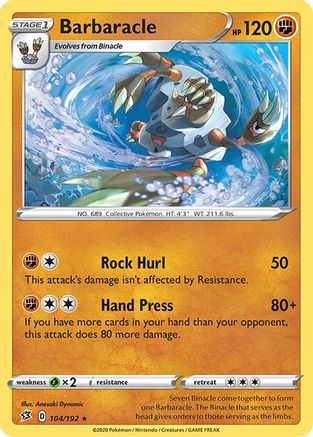 Barbaracle 104/192/192 - Rare