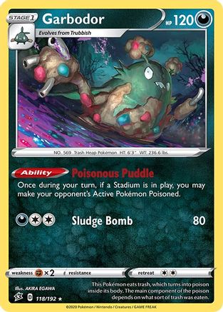 Garbodor 118/192/192 - Rare