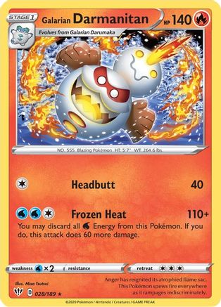 Galarian Darmanitan (28) 028/189/189 - Rare