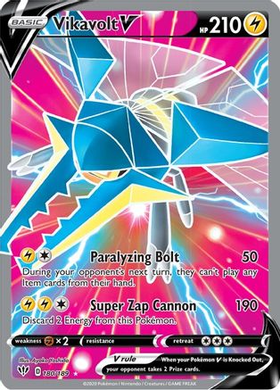Vikavolt V (Full Art) 180/189/189 - Ultra Rare - Holofoil
