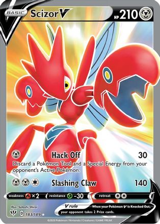 Scizor V (Full Art) 183/189/189 - Ultra Rare - Holofoil