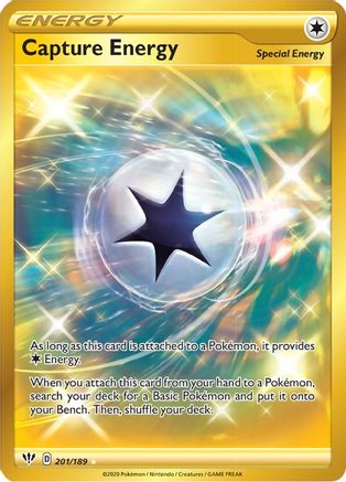 Capture Energy (Secret) 201/189/189 - Secret Rare - Holofoil