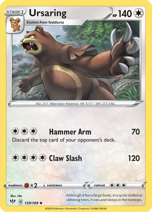 Ursaring 139/189/189 - Uncommon