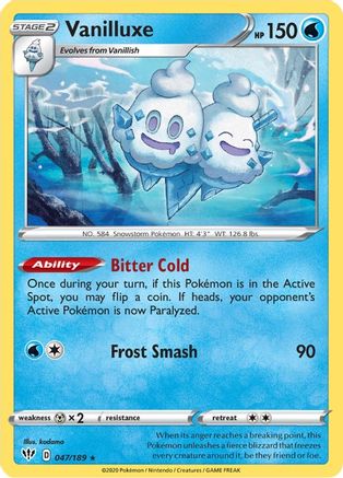 Vanilluxe 047/189/189 - Rare
