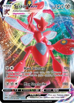 Scizor VMAX 119/189/189 - Ultra Rare - Holofoil