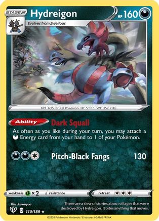 Hydreigon 110/189/189 - Rare