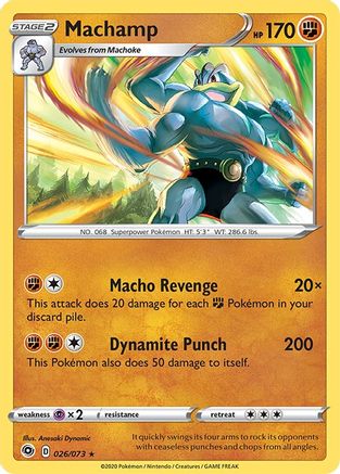 Machamp 026/73/73 - Holo Rare - Holofoil