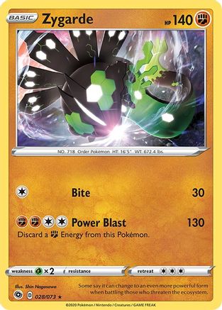Zygarde 028/73/73 - Holo Rare - Holofoil