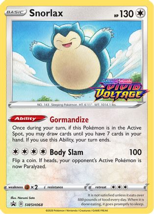 Snorlax SWSH068/307 - Promo - Holofoil