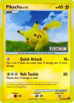 Pikachu 070/100 - Promo - Reverse Holofoil