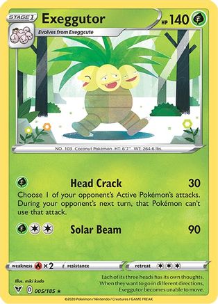 Exeggutor 005/185/185 - Rare