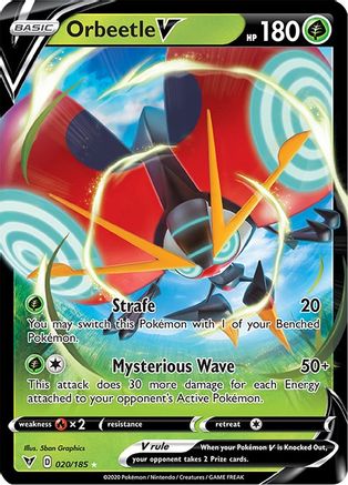 Orbeetle V 020/185/185 - Ultra Rare - Holofoil