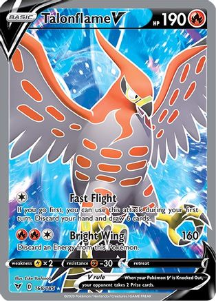 Talonflame V (Full Art) 168/185/185 - Ultra Rare - Holofoil