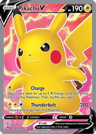 Pikachu V (Full Art) 170/185/185 - Ultra Rare - Holofoil