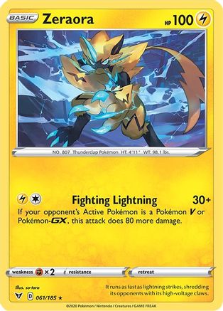 Zeraora 061/185/185 - Holo Rare - Holofoil