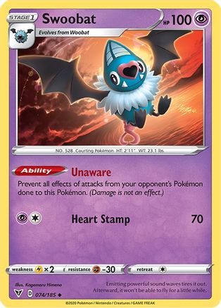 Swoobat 074/185/185 - Uncommon