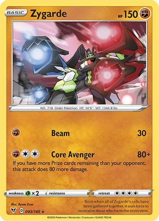Zygarde 093/185/185 - Holo Rare - Holofoil