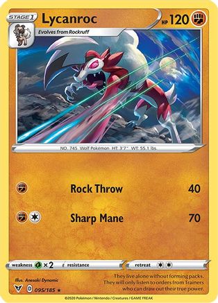 Lycanroc 095/185/185 - Rare