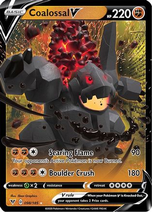 Coalossal V 098/185/185 - Ultra Rare - Holofoil