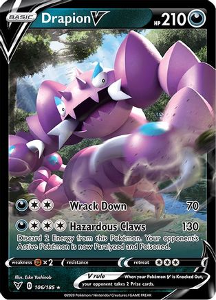 Drapion V 106/185/185 - Ultra Rare - Holofoil