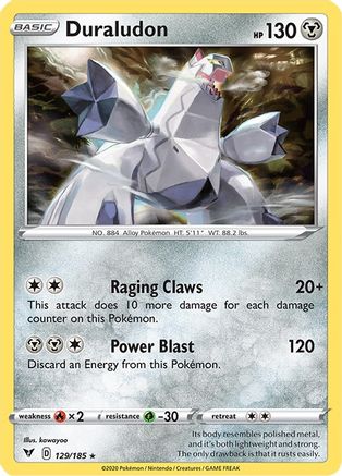 Duraludon 129/185/185 - Holo Rare - Holofoil
