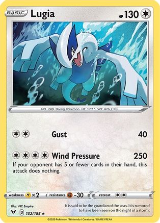 Lugia 132/185/185 - Holo Rare - Holofoil