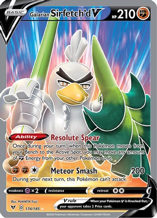 Galarian Sirfetch'd V (Full Art) 174/185/185 - Ultra Rare - Holofoil