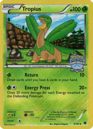 Tropius 005/101 - Promo - Reverse Holofoil