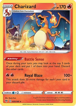 Charizard 025/185 - Holo Rare - Holofoil