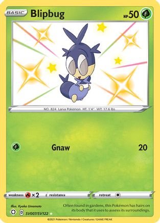 Blipbug SV007/SV122/122 - Shiny Holo Rare - Holofoil