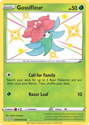 Gossifleur SV010/SV122/122 - Shiny Holo Rare - Holofoil