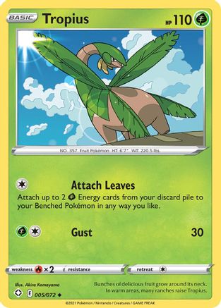 Tropius 005/072/72 - Uncommon