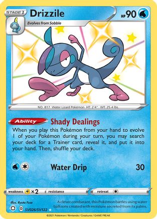 Drizzile SV026/SV122/122 - Shiny Holo Rare - Holofoil