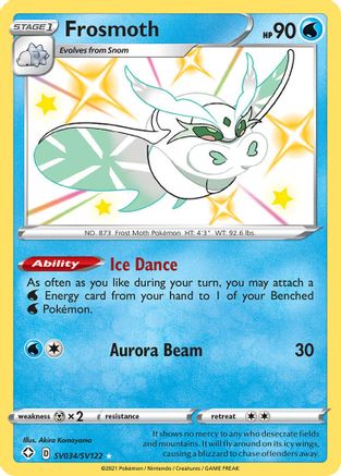 Frosmoth SV034/SV122/122 - Shiny Holo Rare - Holofoil