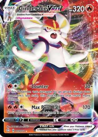 Cinderace VMAX 019/072/72 - Ultra Rare - Holofoil