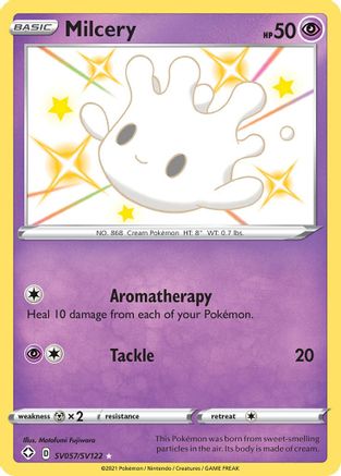 Milcery SV057/SV122/122 - Shiny Holo Rare - Holofoil
